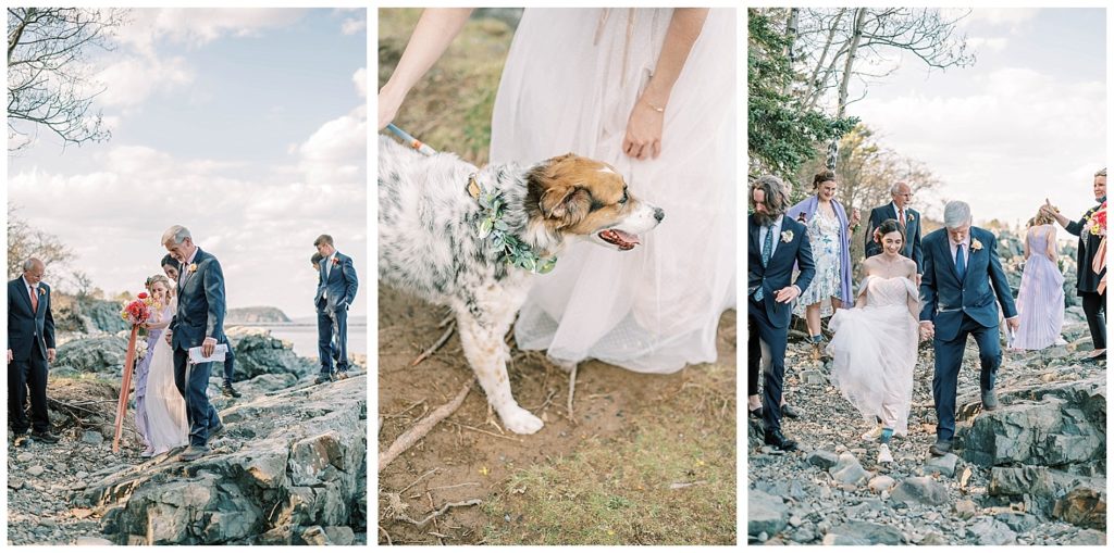 elopement ceremony at acadia national park