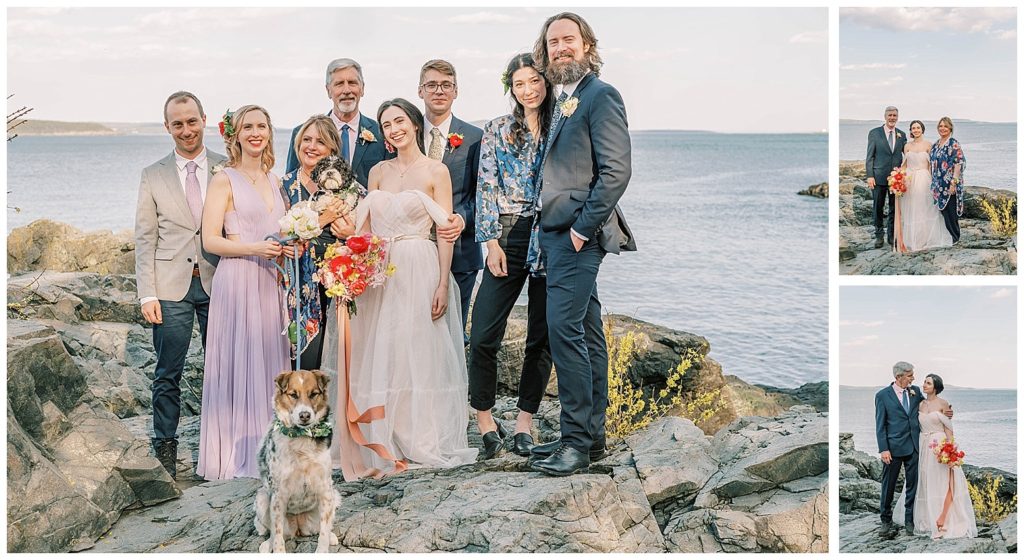 family formals at Acadia National Park elopement
