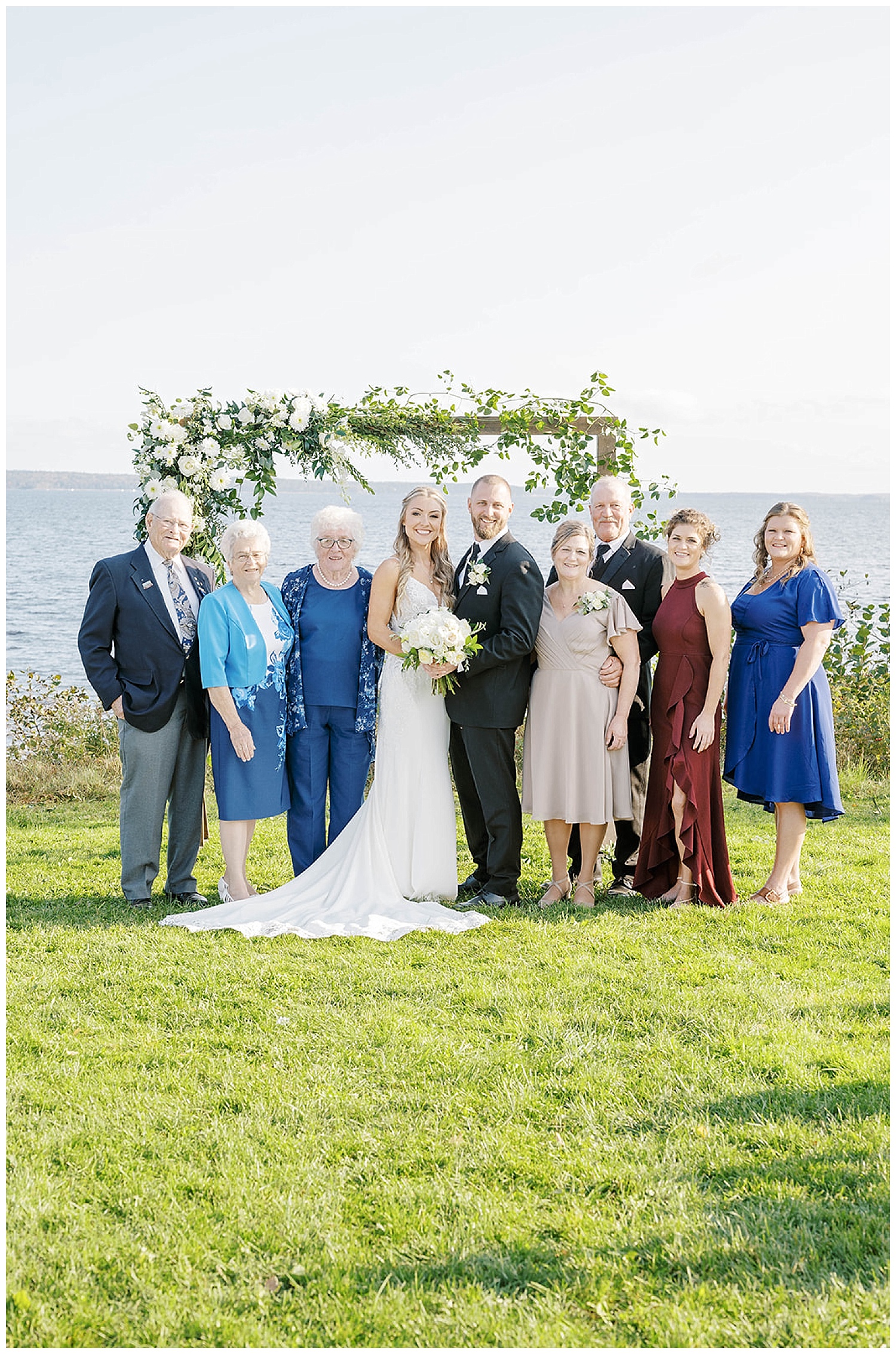 family formals at maine wedding
