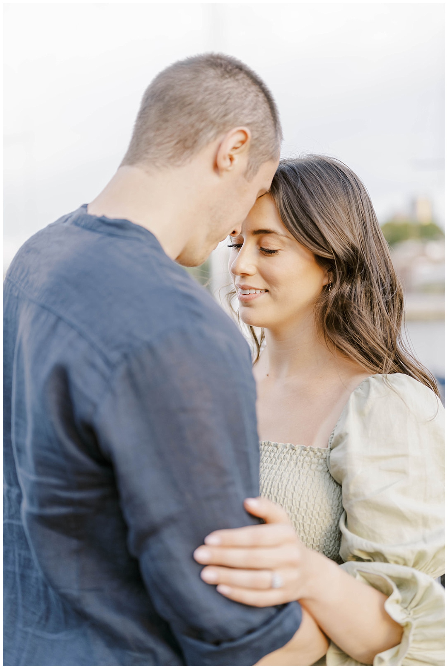 engagement session in Boston near the water