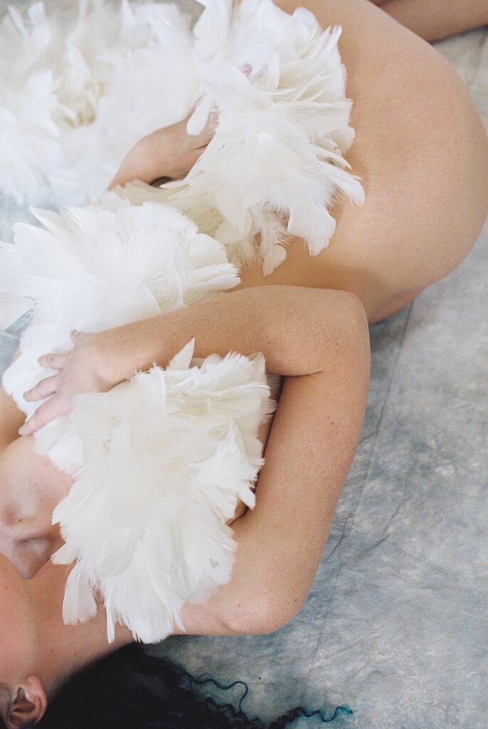 feather boa boudoir 